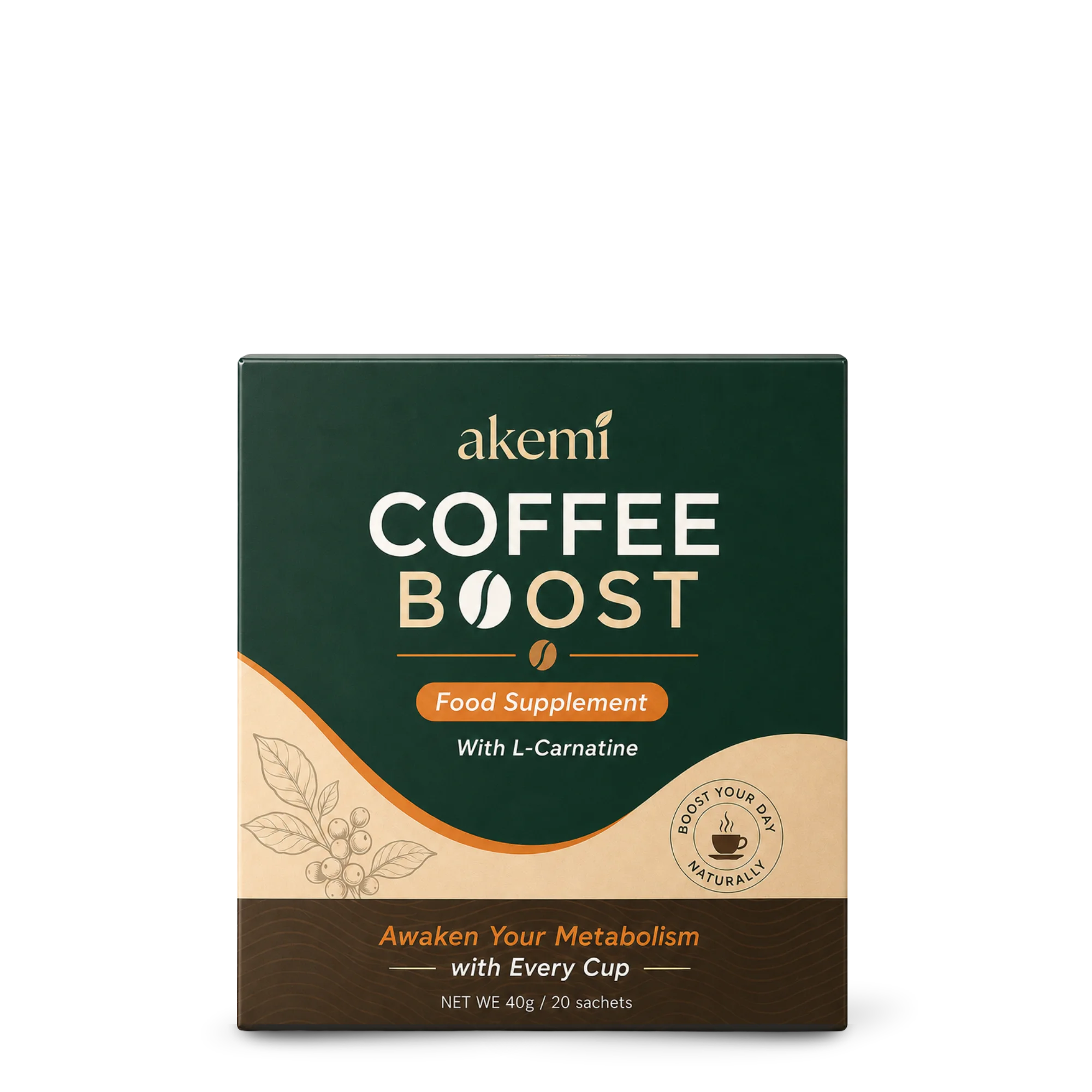 A box of Akemi Coffee Boost
